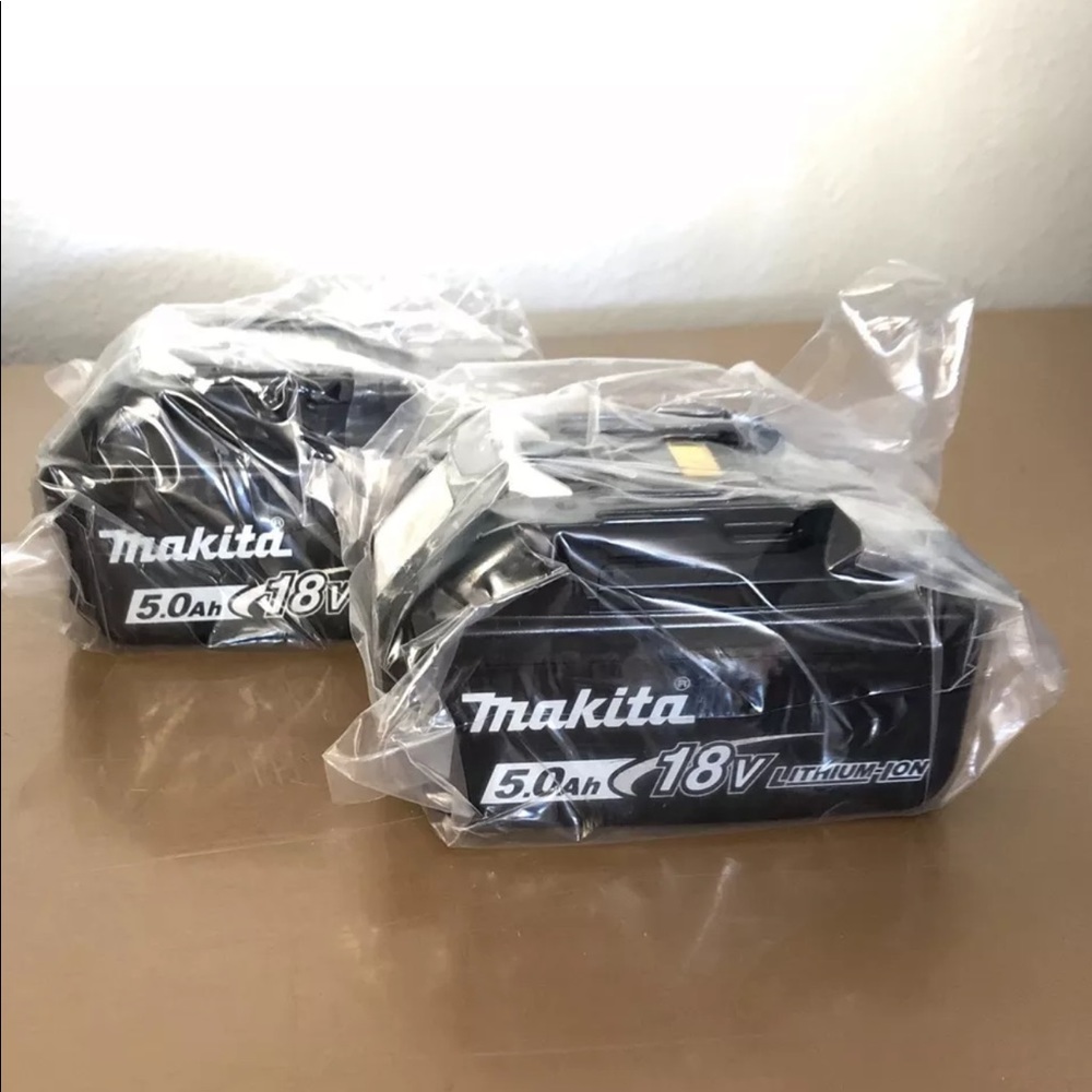 Makita Authentic 18v 5.0ah LXT Lithium-ion Battery 2-Pack NEW.